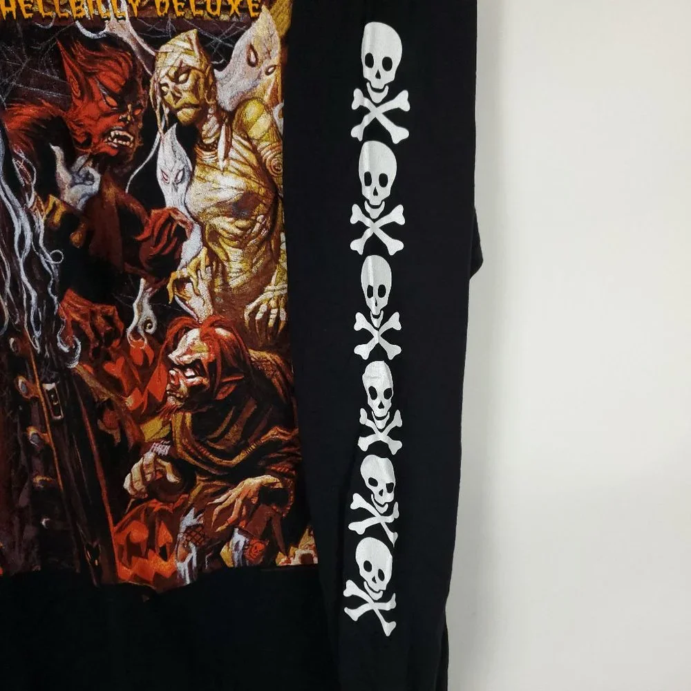 Vintage 1998 Rob Zombie Hellbilly‎ Deluxe Longsleeve Shirt Black XL XLarge